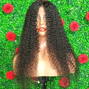 26" Raw Virgin Burmese Curly Full Lace  Wig